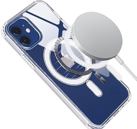 HILEGENER Klare Magnetisch Hülle für iPhone 11 6,1 [Kompatibel mit Mag-Safe] Schlank Dünn Silikon TPU Stoßfest Handyhülle Kratzfeste rutschfeste Schutzhülle für iPhone 11-Transparent