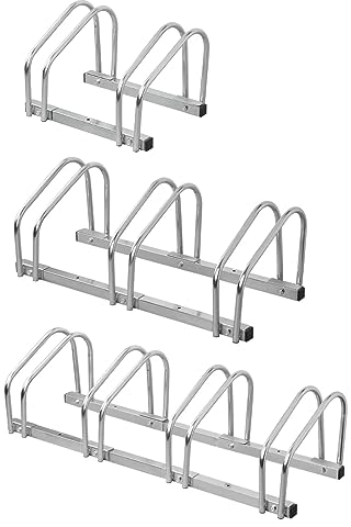 APT Universal Fahrradständer für 2, 3 oder 4 Fahrräder Fahrrad E-Bike Ständer Stahl Fahrradhalter (2 Räder)