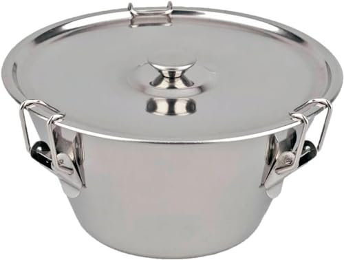 TIENDA EURASIA - Flaneras con Tapa, Flanera Inoxidable con Tapa, Molde con Cierre, Flanera Antiadherente Apta para Lavavajillas, Molde resistente al Horno, Flanero Acero Inoxidable (ø16 x ø8 x 9 cm)