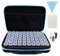 Saatgut Aufbewahrungsbox: 60 Slots Robuste Samen Organizer, Multifunktionale Saatgut Aufbewahrung Für Blumen Gemüse (Blauer Rand)