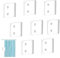 8 Pcs Duschvorhang Clips Duschvorhang-Clips Selbstklebende Transparente Duschvorhang Halterung für Dusche Verschütten