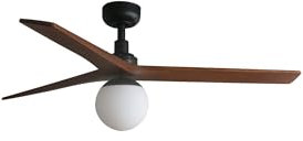 FARO BARCELONA 34277-11L - KLIM M Ventilador negro/nogal DC E27