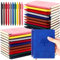Jetec Notizbücher, Tagebücher, Großpackung mit 30 Stiften, Softcover-Notizbücher, Leder, liniert, Tagebuch-Set mit Stifthalter, für Geschenk, Schule, Geschäft, Arbeit, Schreiben, 200 Seiten