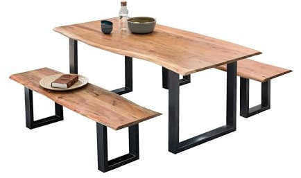 Dynamic24 Tischgruppe Akazie