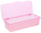 VOSAREA Plastic Flatware Tray with Lid, Silverware Organizer Bins, Stackable Cutlery Storage Bins, Utensil Container Dinnerware Holders for Kitchen Bathroom Pink
