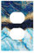 1-Gang-Duplex-Steckdose, Wandplatte, Jumbo-Steckdose, dekorativer Dekorator, Lichtschalter, Blende, Steckdosenabdeckung, Marineblau, Gold, Gold, Luxus, abstrakte Kunst, Türkis, Aqua, Indigo, Blaugrün,