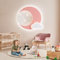 LUCKINHAND LED Deckenleuchte Rosa Stern Mond Deckenleuchte Dimmbar mit Fernbedienung,Nachtlichtfunktion,Kinderzimmer Schlafzimmer Wohnzimmer Flur Jungen und Mädchen Schlafzimmer Deckenleuchten 30cm