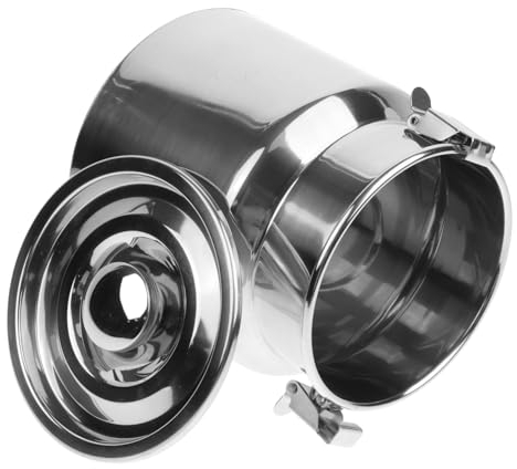 PAMINGONO Jarra De Acero Inoxidable De Bidón Sellado Multiusos Para Leche Granos Para Cocina y Camping