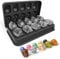 Holzsammlung Ice Cube Trays,Silicone Ice Cube Mold Maker with Lid,Skull Head Style Mold,for Chilling Whiskey, Cocktail, Beverages, Pudding Chocolate