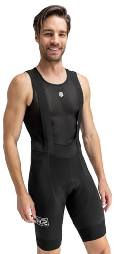 SIROKO - Salopette da Ciclismo Riciclata Malhao - S - Nero