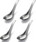 Juego de 4 cucharas de acero inoxidable, cuchara de sopa de mesa, juego de 4 cucharas de cena para el hogar, cocina o restaurante (grande)