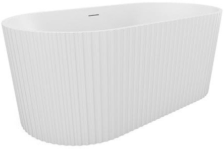 Vente-unique - BaÒera exenta de acrÌlico - Blanco mate - 220L - 150 x 75 x 58 cm - ALIENA