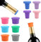 10 Pcs Silikon-Weinflaschenstopfen Flaschenverschluss Wein Bierflaschen Universal Weinstopfen,Wiederverwendbare Lustige Silikon Weinverschlüsse Weinverschlüsse für 1,8cm-2,2cm Innendurchmesser