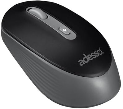 Adesso iMouse A30 Wireless Mouse, Black, 1200 DPI | AI Copilot Button, 2.4GHz USB Dongle, Left and Right Hand Design