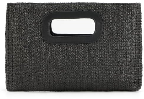 SUKUTU Sacs à main pour Femmes Sac à Bandoulière en Paille avec Poignée Supérieure Sac à Bandoulière en Raphia pour l'été