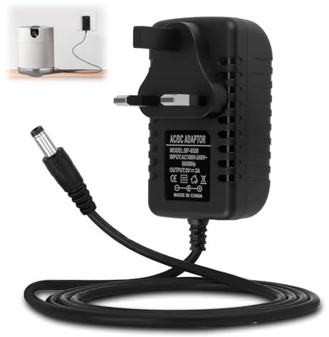 DC 5V 2A Power Supply, AC Adapter 100-240V 50 60Hz to DC 5V Driver Transformer Switching Converter with 5.5mm x 2.5mm Plug for LED Strip Lights CCTV Wireless Router Speakers (2A, 10W)