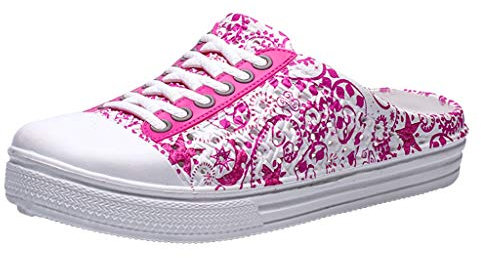 Scarpe da giardino da donna, da giardino, da donna, traspiranti, da spiaggia, da trekking, da giardino, chiuse, in gomma, Colore: rosa., 38 EU