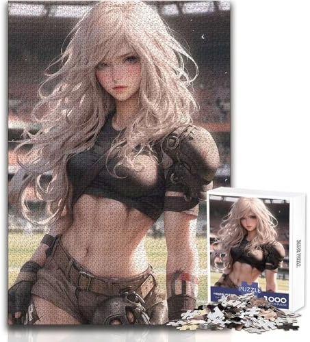 1000 American-Football-Puzzle für Erwachsene, Lernspielzeug, Wanddekoration, Wichtelgeschenk, Größe 50x75cm