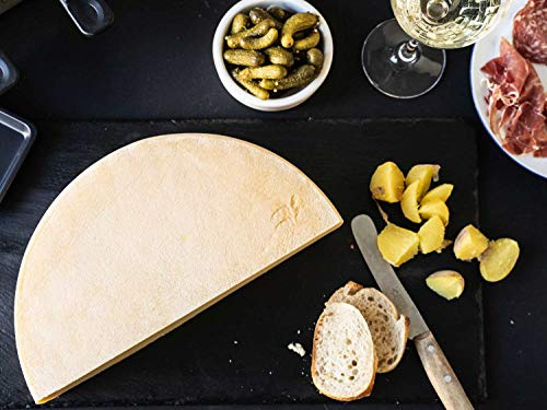 RACLETTE KÄSE: Schweizer Raclettekäse 'RACLETTE SWISS' als 1x ganzer Käse Laib 5 kg - VAKUUMVERPACKT - Laktosefrei - Vegetarisches Lab - Aus bester Sommermilch