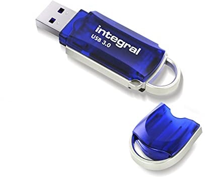 Integral 256GB USB 3.2 Gen 1 Flash Drive Courier Blue up to 120MBs