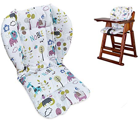 Twoworld Hochstuhl Kissen, große Verdickung Kinderwagen/Auto/Hochstuhl Sitzkissen Liner Mat Pad Cover Protector atmungsaktiv (Tierwelt)