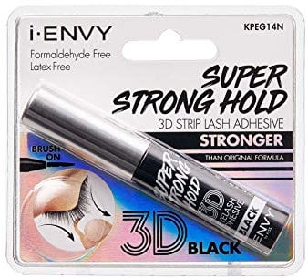 i Envy by Kiss Strip Eyelash Adhesive with Aloe Black