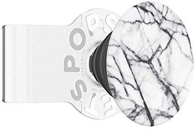 PopSockets: PopGrip Slide Non-Adhesive Phone Grip & Stand with a Swappable Top for iPhone X/XS Silicone Case - Clear as Day