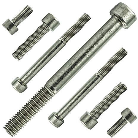 AGBERG Lot de 10 vis à tête cylindrique M6 x 6 mm, avec six pans creux et filetage complet, en acier inoxydable A2 V2A, inoxydables, DIN 912 (ISO 4762)