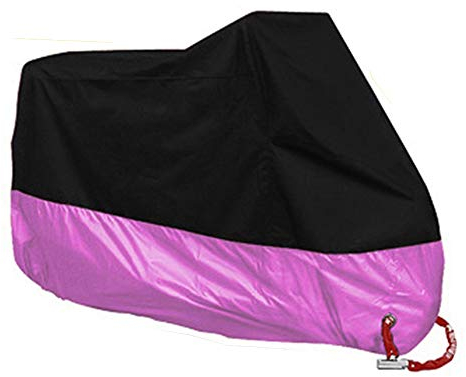 HIOD 190T wasserdichte Motorradabdeckungen Motoren Staub Regen Schnee UV Schutzabdeckung Innen Außen Außen,Pink,L