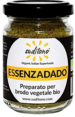 ESSENZADADO Preparato per brodo vegetale - naturale sostituto del dado da cucina (75g) - senza glutammato, aromi o additivi, 100% vegetale e naturale