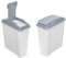 HOMION 25L Litre Plastic Indoor Dry Food Storage Recycling Waste Bin with Lid for Home Kitchen Light Grey Lid Rubbish Recycle Bin