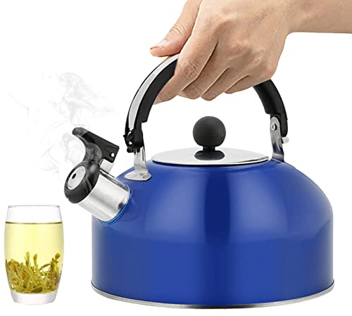 Amesor Silbante - Agua Silbato 1, 8 L - Silbadora, Clásica para Induccion,Agua G-as,con Silbato,Agua Ergonomic Handle,para Cocina Inducción
