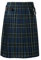Herren Karierter Rock, Vintage Casual Karo Rock mit Taschen, Traditioneller Karierter Irish Tartan Combat Punk Goth Kleidung Plaid Faltenrock, Highland Herrenkostüm Schotte,kurzer Schottenrock