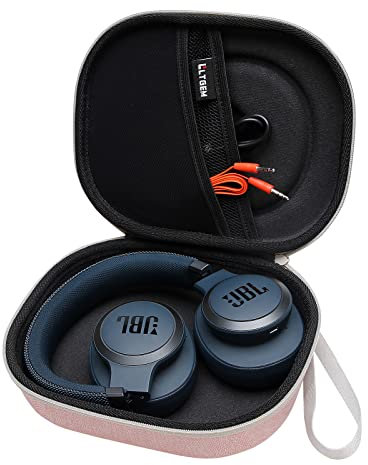 L LTGEM Carrying Case for JBL Tune 710BT, 660NC, 760NC, 520BT, 510BT or JBL LIVE 650BTNC, 500BT, 660NC Folding Headphone - Portable Travel Bag (Case Only) - Pink