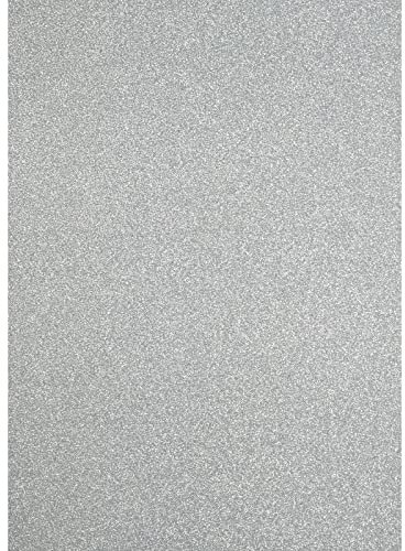 Florence Glitzerpapier zum Basteln - Hellblau - - Papierbasteln 5 Stück - A4 Bastelpapier mit Glitzer für Scrapbooking, Stanzen und Kartengestaltung - 250 gsm