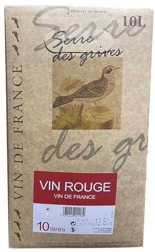 Cubi Vin Rouge 10L - Serre des Grives - Bag in Box 10L - Ardèche