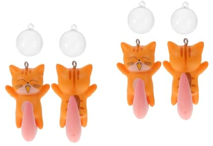 FOMIYES 4 Stück Aquarium Schwimmend Hängend Kleines Hundespielzeug Hängendes Ornament Kätzchen Zubehör Spielzeug-Aquarium Aquarium-dekor Mini Welt Der Panzer Hündchen Weiches Gummi