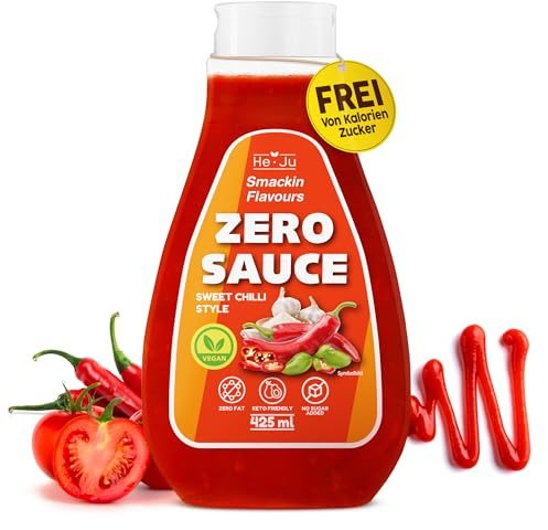 Zero Sauce Sweet Chili 1x 425ml Light Sauce, sans graisse et sans sucre ajouté, végétalien et sans gluten, convient au régime céto (425 ml (1 paquet), Sweet Chili Style)