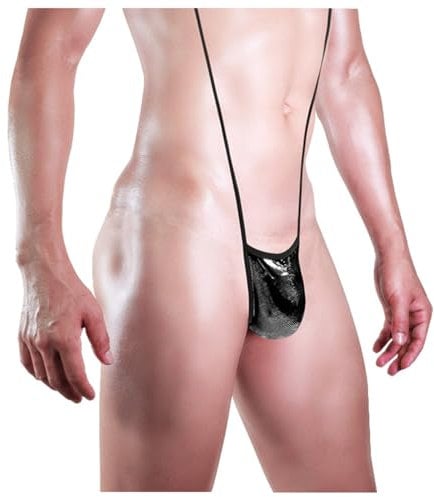 WAZHAKU Wrestling Singlet Bodys Herren sexy Wetlook Unterwäsche Einteiliger Bodys mit Hosenträgern Jockstrap Ouvert Unterwäsche Body Straps Jumpsuits Trikot Leotard Sexy Netz Nachtwäsche