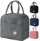 WUWYOUWL Bolsa de almuerzo, bonita lonchera aislada de cartón, bolsas de almuerzo reutilizables, bolsa de almuerzo impermeable, bolsa de almuerzo plegable para mujeres, hombres, niños y estudiantes,