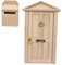 Hohopeti 2 Stück Leerer Briefkasten Mini Verzierungen Miniatur Szenendekoration Miniatur Briefkasten Dekor Mini Türen Modell Spielhaus Zubehör Miniatur Tür Modell Mini Tür Mit