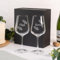 Wanapix | Pack 2 Verres à Vin Personnalisés | Boîte Cadeau Incluse | Verre à Vin en cristal gravés | Pack de Verres Vin en cristal Bohème personnalisables | Name