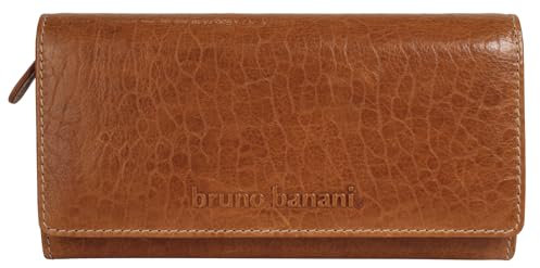 bruno banani große Geldbörse im Querformat Echt Leder Damen | Echtleder Portemonnaie mit RFID-Schutz, Damen Wallet im Querformat | 022124