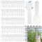 FIHODONE 60 Stück Outdoor Adhesive Hooks für Katzennetz Balkon Ohne Bohren,Klebehaken Outdoor Wetterfest für Katzenschutz Fenster,Balkon Katzenschutz Befestigung Ohne Bohren Zubehör für Katzennetz