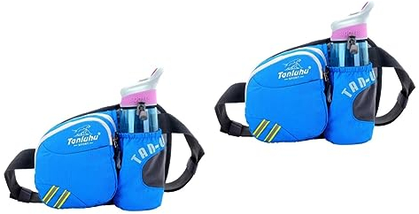 VANZACK 2 Stück Packung sportliche Hüfttasche Herren Gürteltasche Gürteltaschen für Herren Sport-Gürteltasche Reise Gürteltasche Bauchtasche außen weible The Trip travel Sportwasserflasche