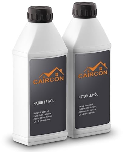 Leinöl für Holz Holzöl Holzpflege Öl Möbel Holzschutz Innen Außen Farblos - 2x1L