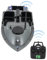 MIKIYUEER Angeln Köder Boot, GPS Köderboot für Brandungsangeln - LED Licht, LCD Display, Dualmotoren - Fernsteuerung - 600m Reichweite - 2kg Ladekapazität - inkl. Li-Ion Batterien und Tragetasche