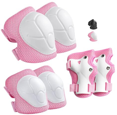 Knieschoner Kinder Protektoren Kinder Schoner Set Kinder ,Knie und Ellenbogenschützer Kinder Geeignet für Jungen und Mädchen im Teenageralter im Alter von 3 bis 12 Jahren
