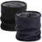 BARFULKER Winter Halsschlauch Herren Damen Warm Gefüttert Schal - 2 Stück Schlauchschal Halswärmer Gesichtsschal Fleece Loop Schal Winddichte Gesichtsmaske(Schwarz,Marineblau)