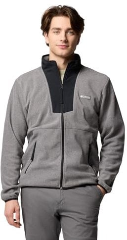 Columbia Sequoia Grove Full Zip Fleece, Strato esterno in pile sintetico, Tessuto ecologico, Tasche di sicurezza, Bordo flessibile - da uomo